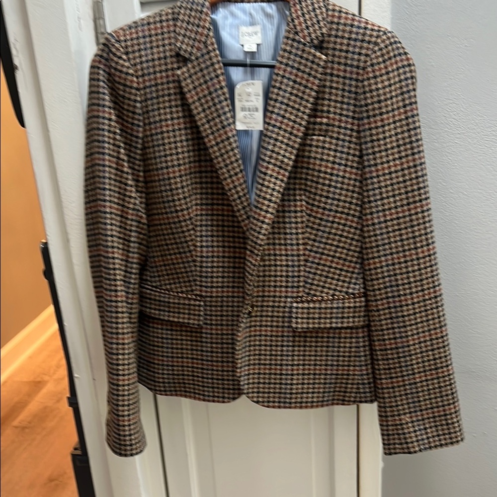 Brown Plaid Blazer